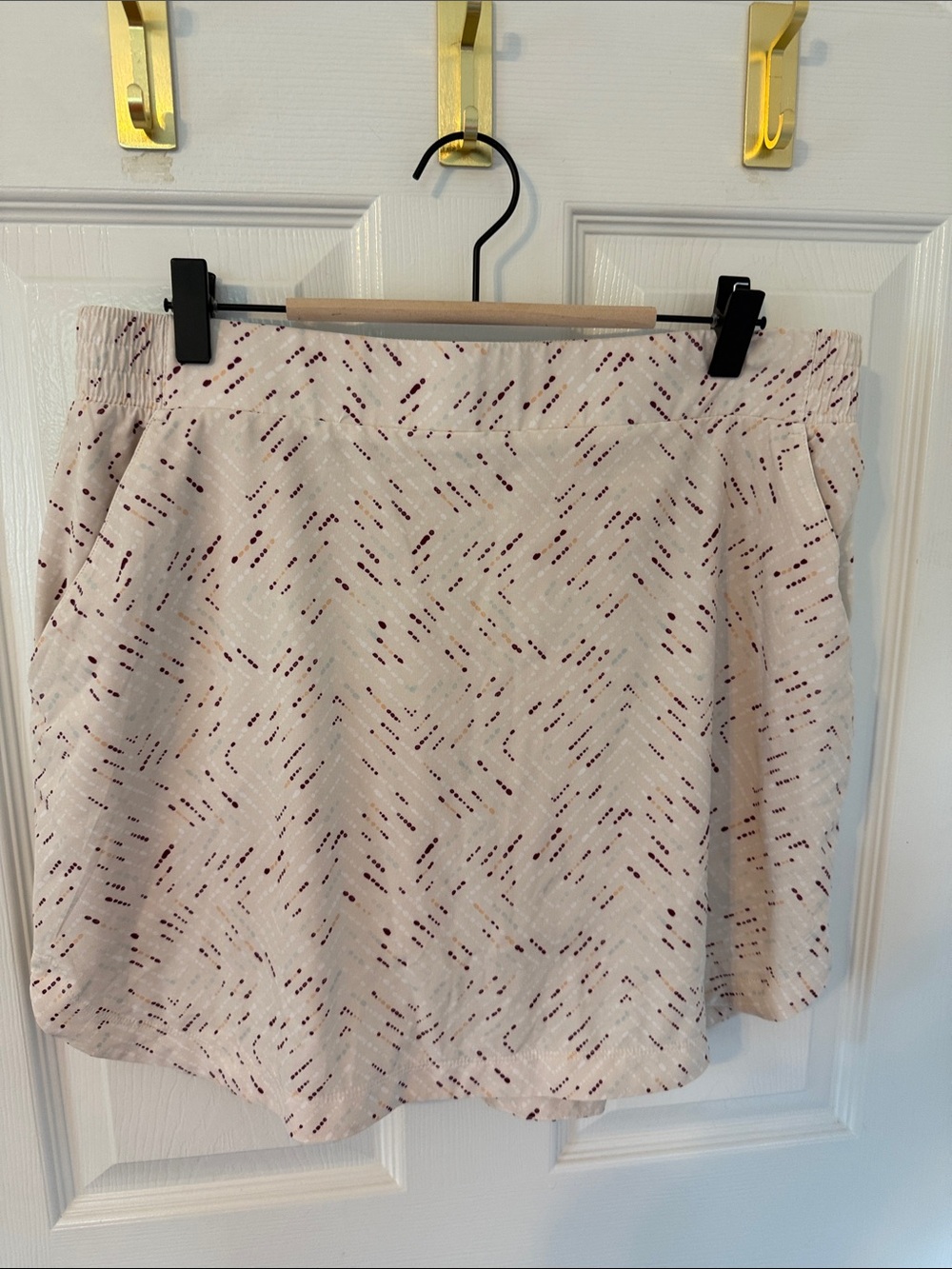 Calia Light Pink Skort with Burgundy Dot Pattern